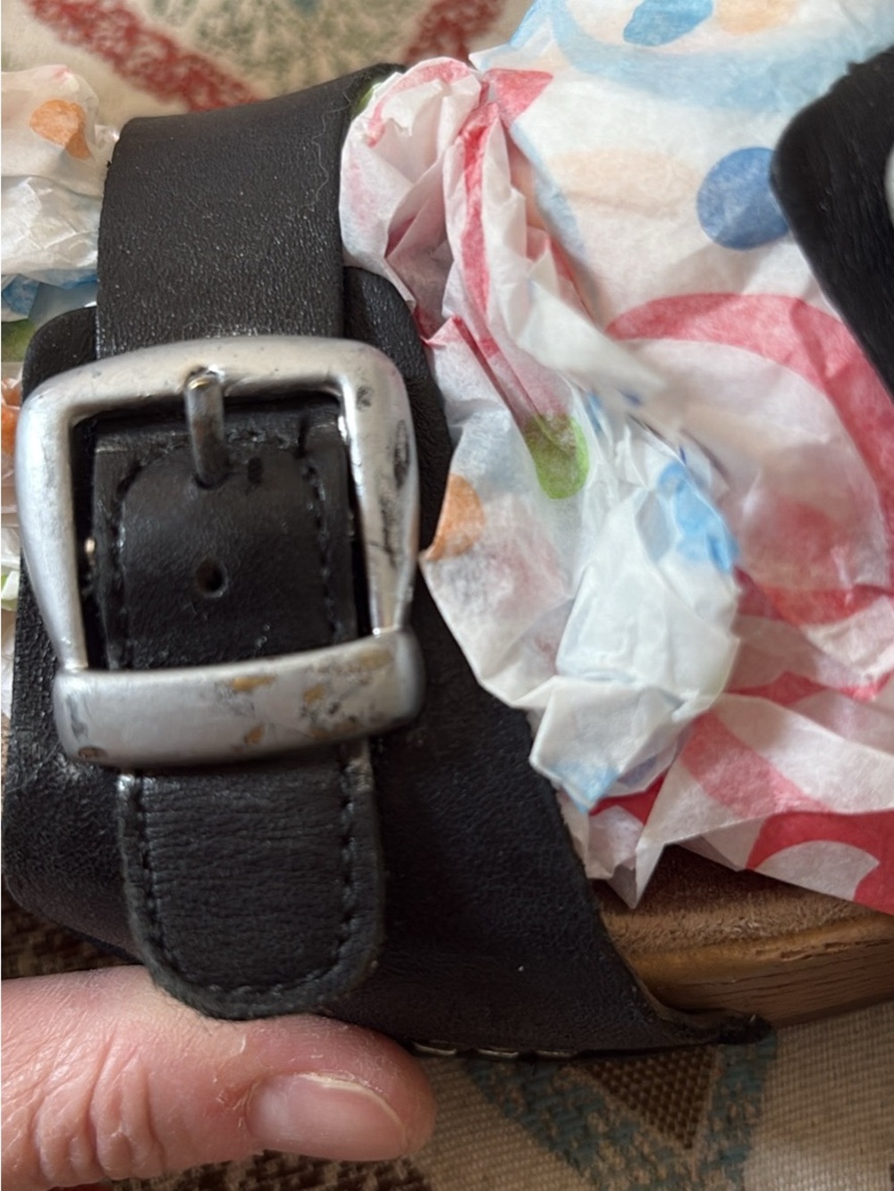 Dansko Black Leather Buckle Wedge Sandals EU 41 - Picture 8 of 8